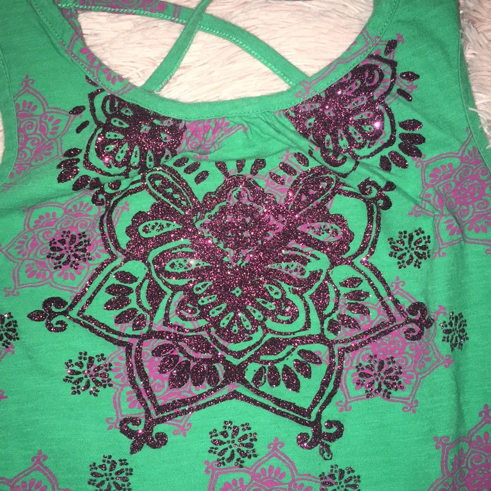 Summer Ready 4 Piece Bundle of Girl's Vibrant Boho Print Tank Tops - Picture 6 of 8